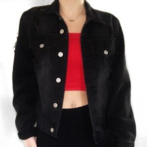 Love Tree Black Denim Jacket 🖤